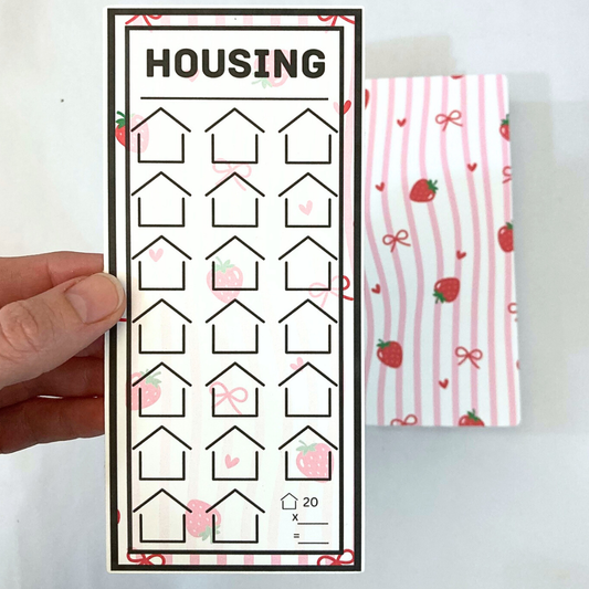 Pretty In Pink Design One Month Ahead Binder | Bills & Savings Binder | Physical Shipped Item | 1 Month