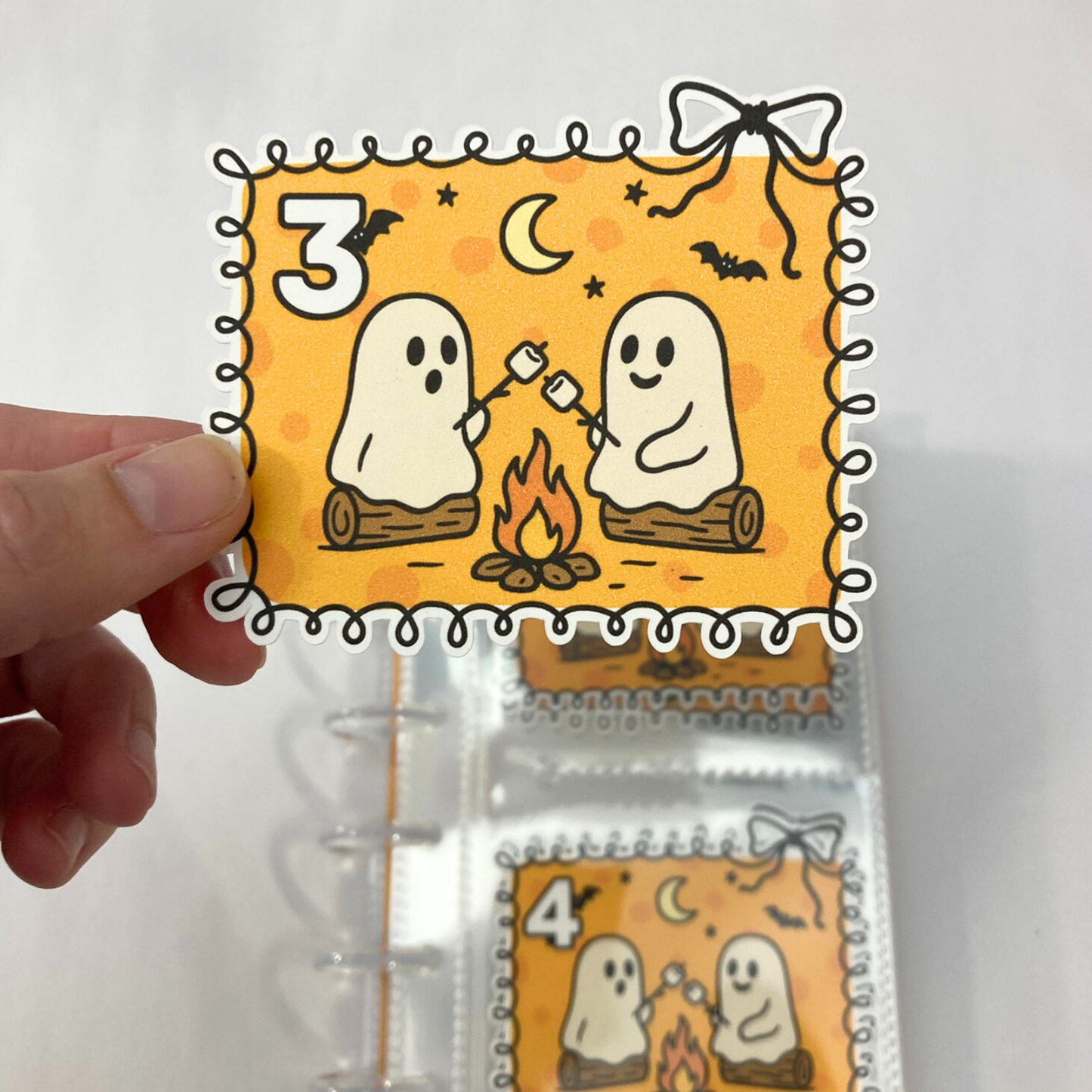 50 Envelope Savings Binder Campfire Design | A6 Disc Binder | Cash Budgeting | Money Binder