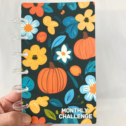 Monthly Challenge Binder Pumpkin Patch Design | Cash Budgeting | Money Binder | A6 Size | Disc or Ring Bound Binders