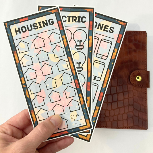 Cozy Harvest | September Design | Month Ahead Bills & Savings Binder | 12 Savings Challenges | Brown Binder