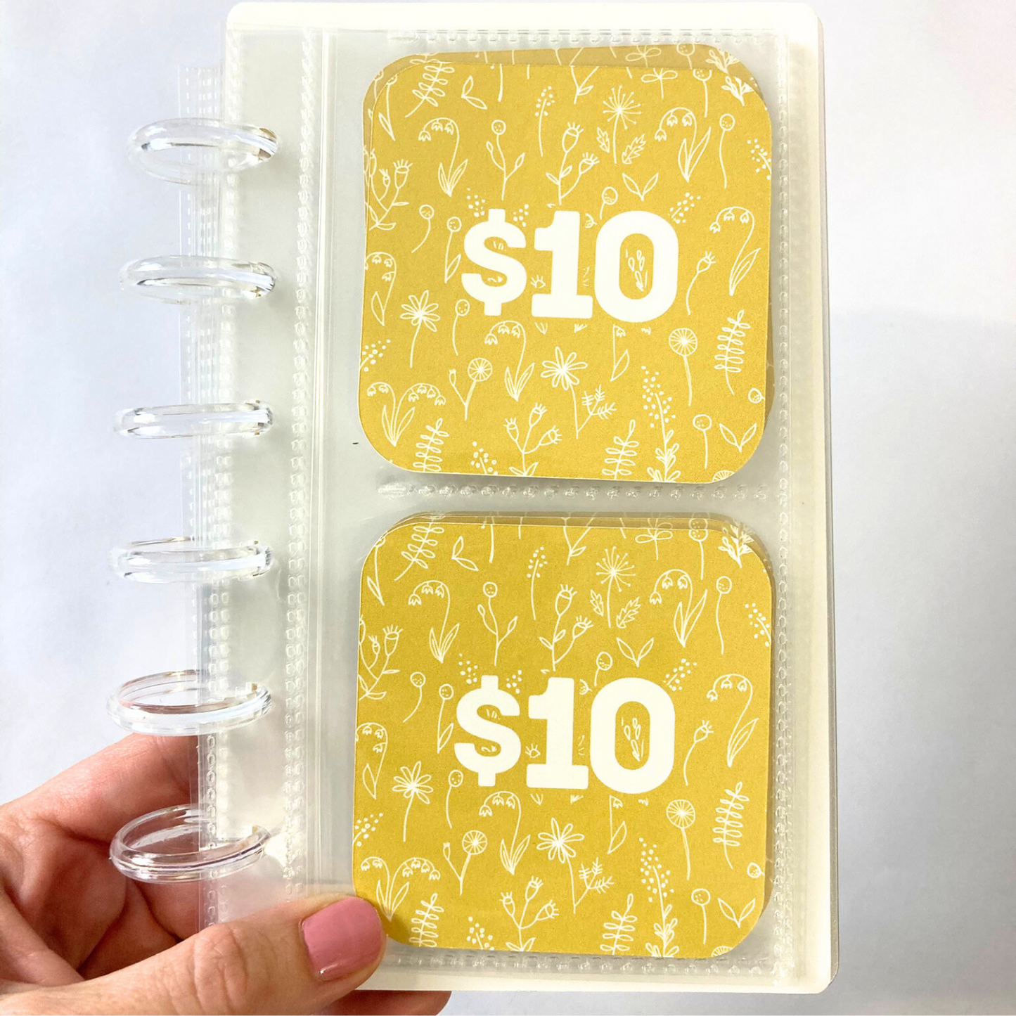 Mini Monday $250 Savings | Wildflower Design | 52 Week Savings Challenge Binder | A6 Disc Binder | Cash Budgeting | Money Binder