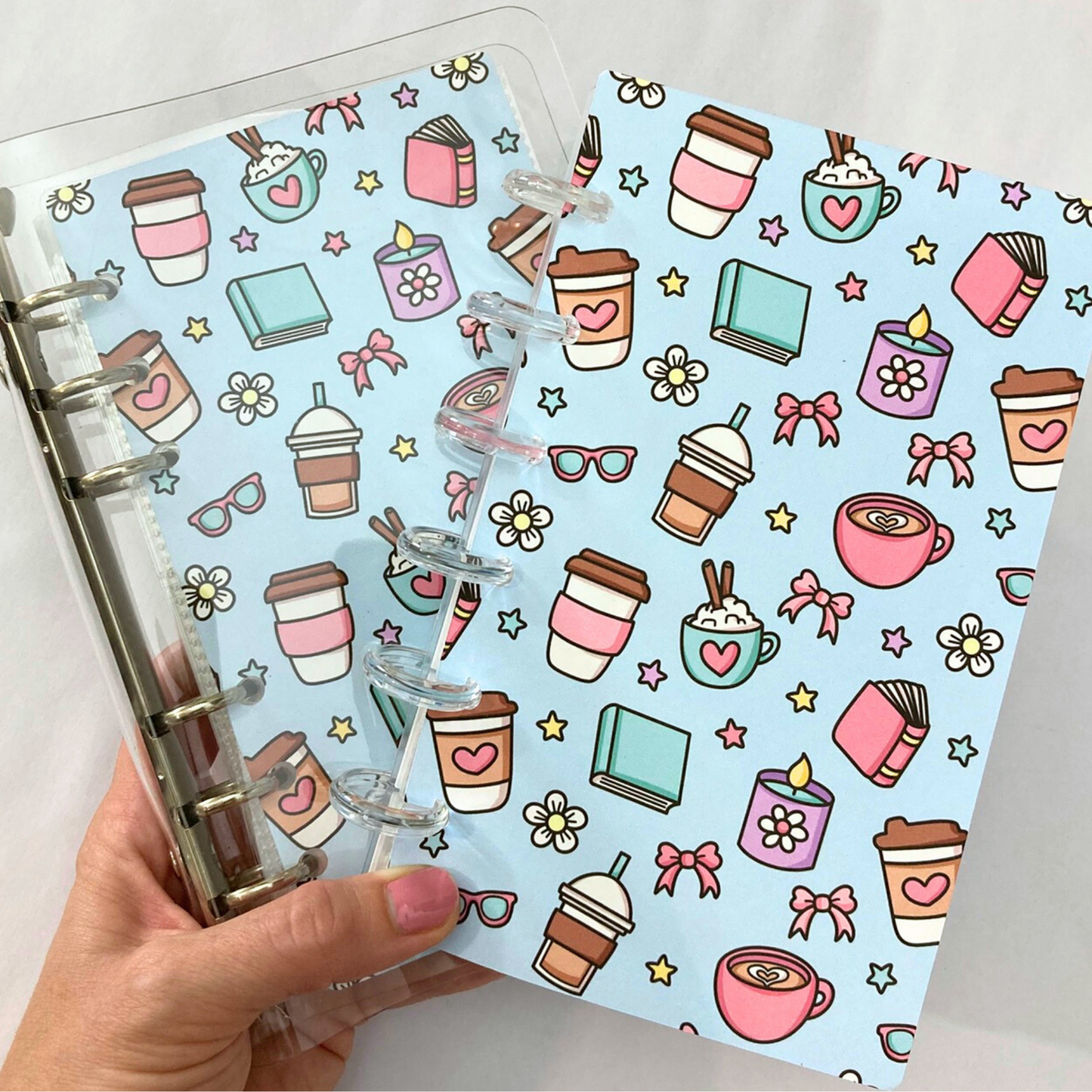 Coffee & Comfort Design | Monthly Challenge Binder | Cash Budgeting | Money Binder | A6 Size | Disc or Ring Bound Binders