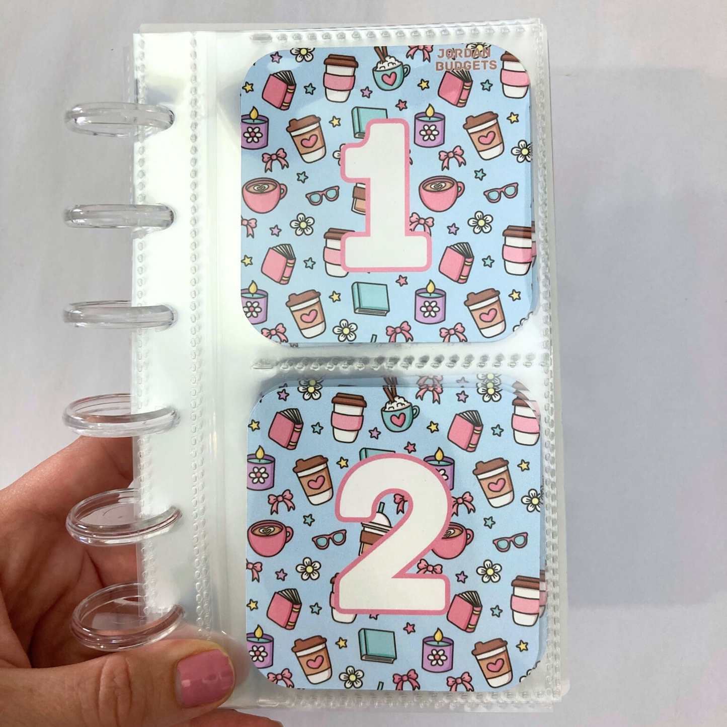 Coffee & Comfort Design | Monthly Challenge Binder | Cash Budgeting | Money Binder | A6 Size | Disc or Ring Bound Binders