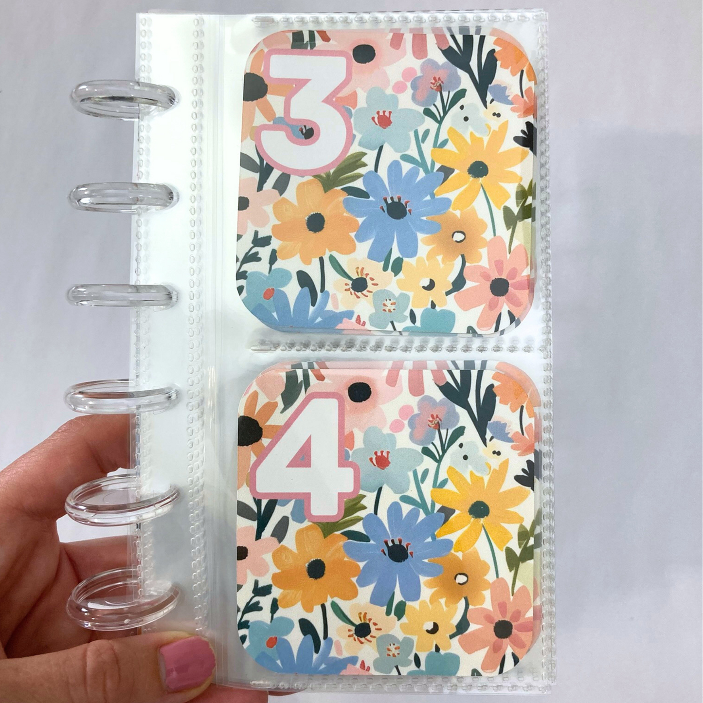 Sunny Bloom | 52 Week Savings Challenge Binder | A6 Disc Binder | Cash Budgeting | Money Binder