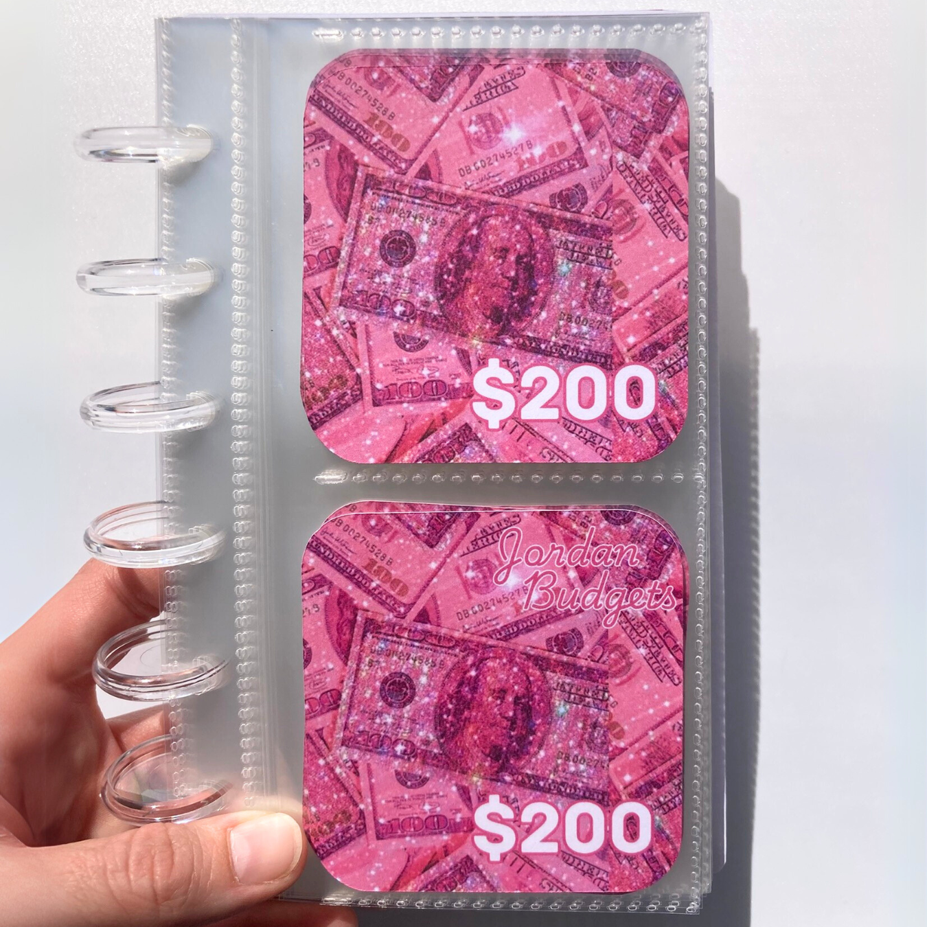 $10,000 Savings Binder Bling Design | A6 Disc Binder | Cash Budgeting | Money Binder