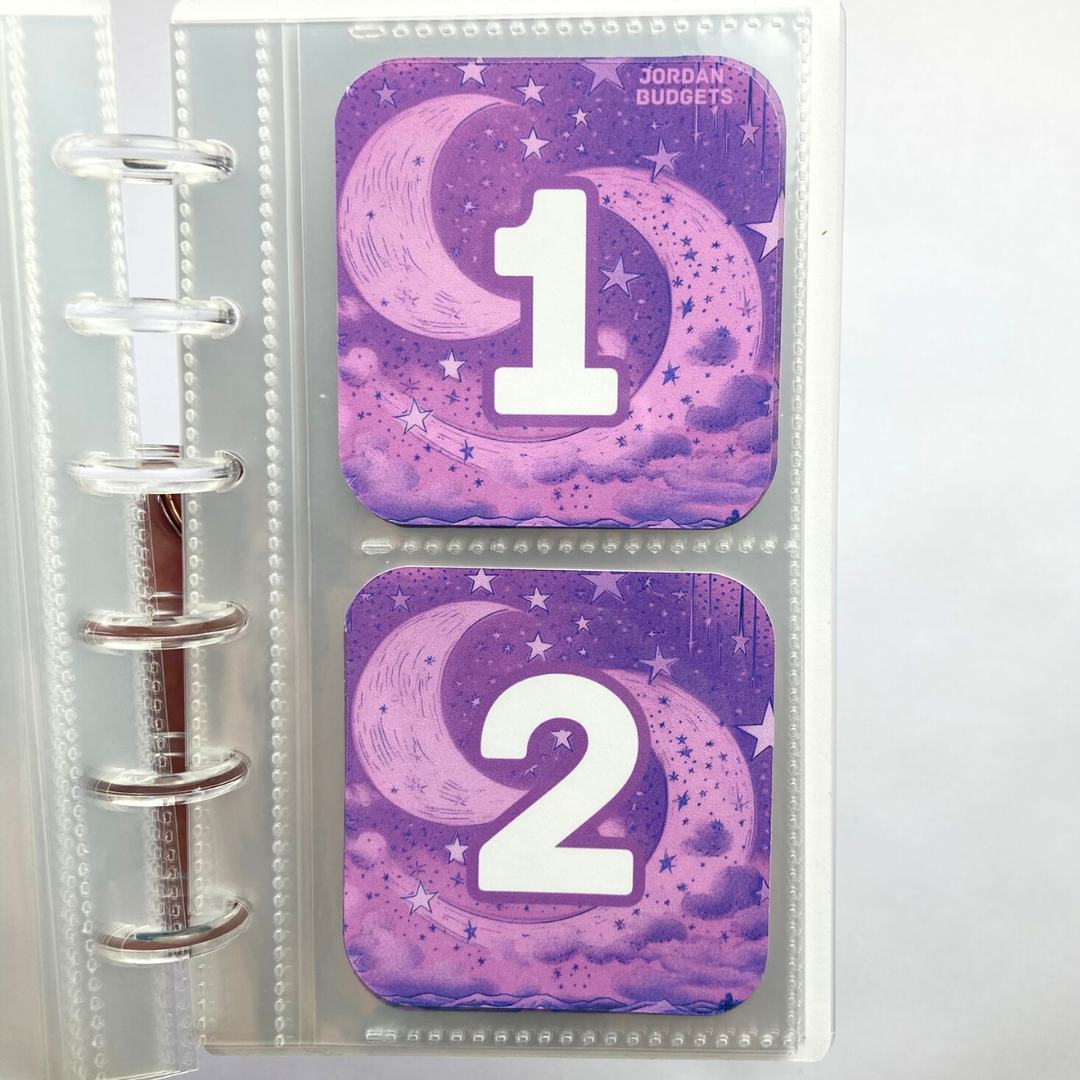 Celestial | April Design | Month Ahead Bills & Savings Binder | 2025 UPDATED DESIGN | Physical Shipped Item | 1 Month
