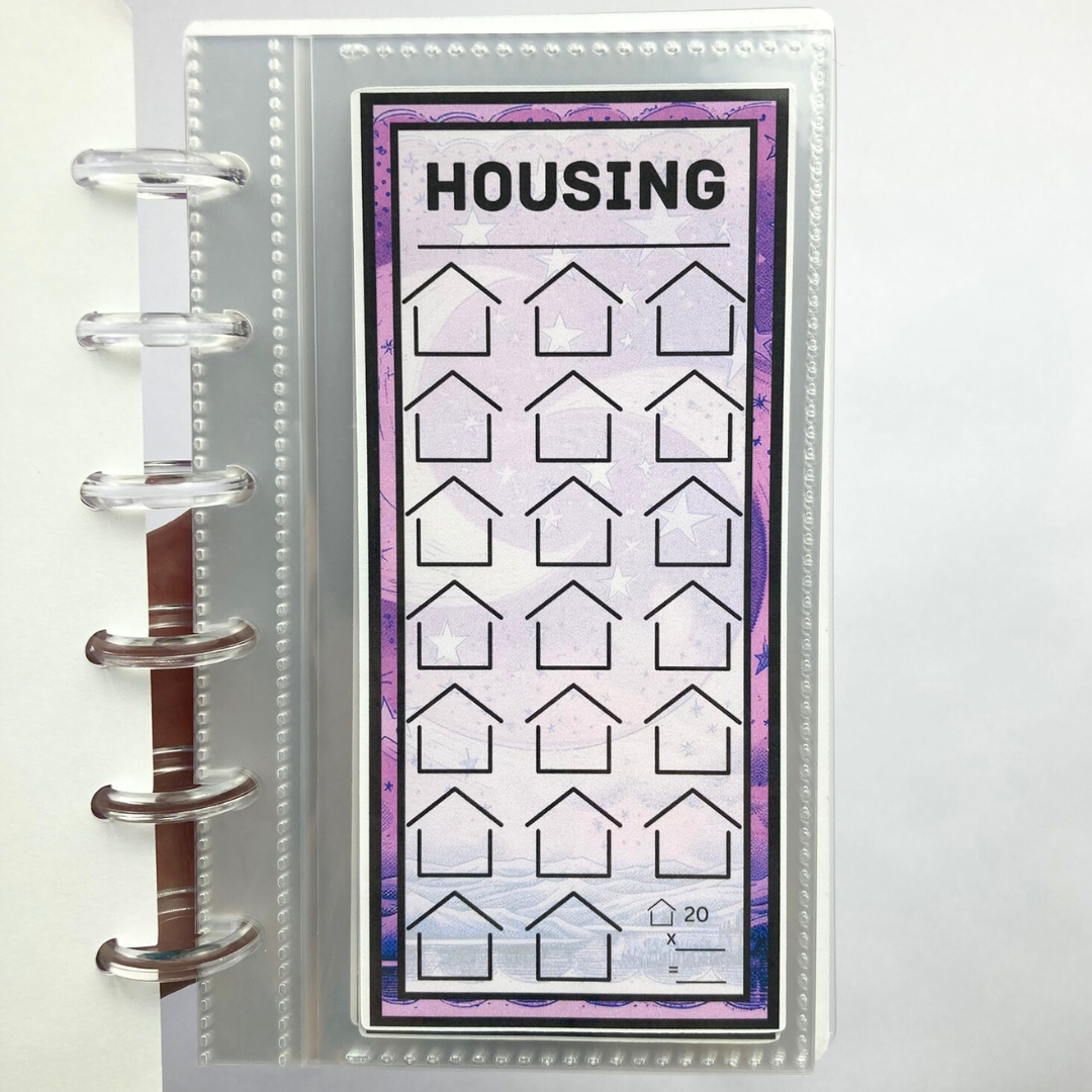 Celestial | April Design | Month Ahead Bills & Savings Binder | 2025 UPDATED DESIGN | Physical Shipped Item | 1 Month