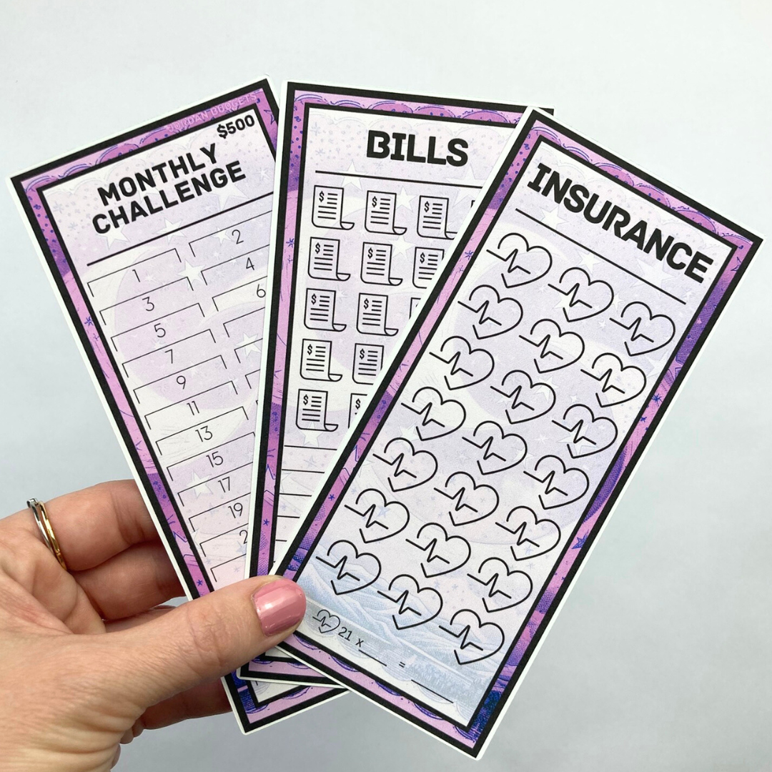 Celestial | April Design | Month Ahead Bills & Savings Binder | 2025 UPDATED DESIGN | Physical Shipped Item | 1 Month