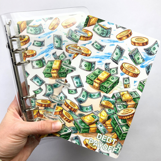 Debt Payoff | Monthly Challenge Binder | Cash Budgeting | Money Binder | A6 Size | Disc or Ring Bound Binders