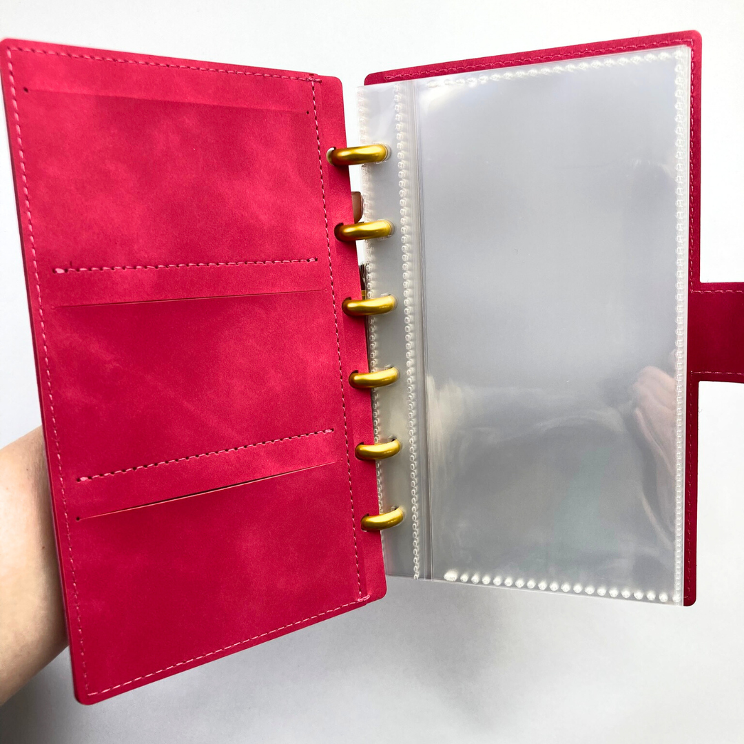 Color Disc Bound A6 Cash Budget Wallet and 12 Money Sleeves | Cash Budgeting | Money Binder