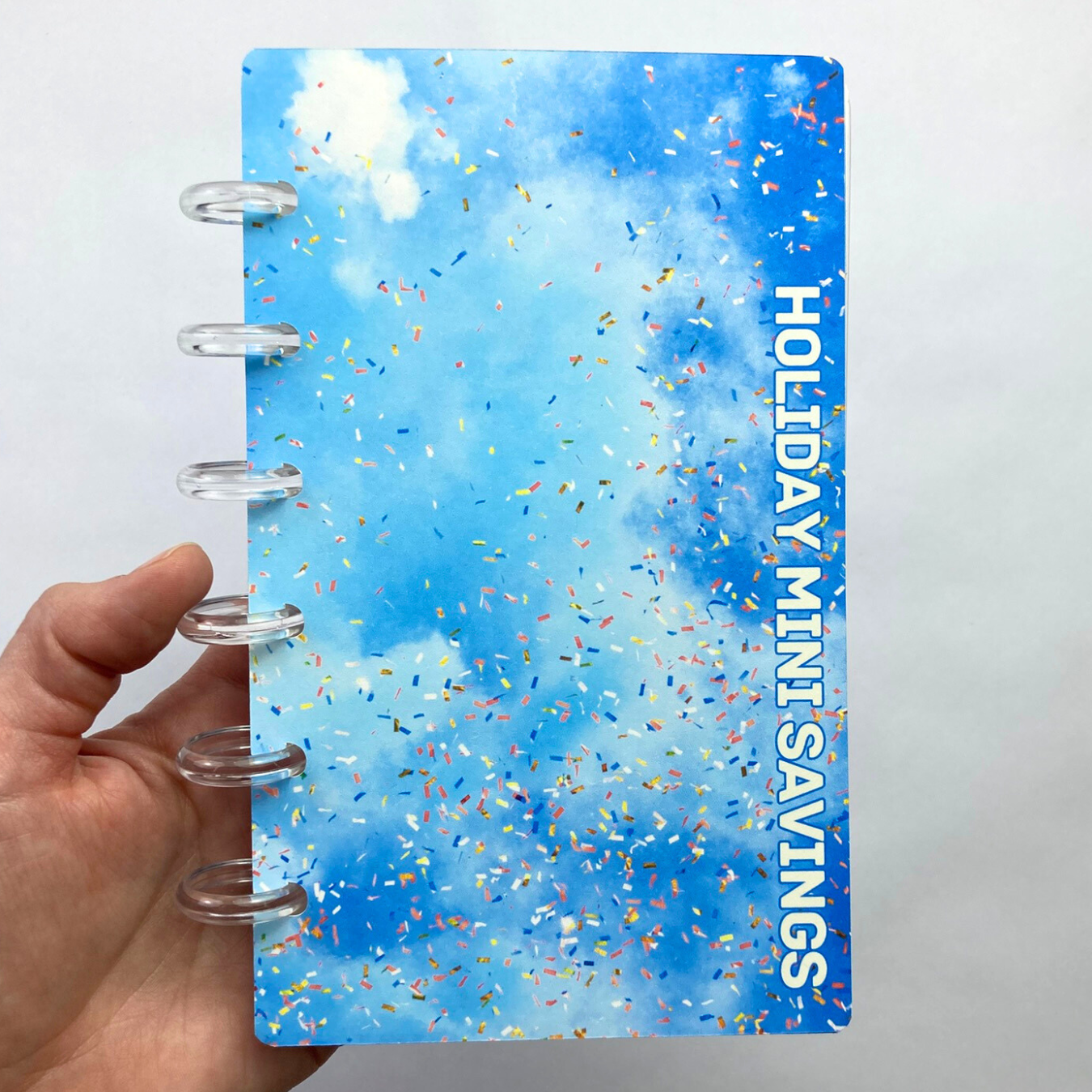 Holiday Mini Savings Binder | Mini Monday | 24 Challenge Cards | A6 Disc Binder | Cash Budgeting | Money Binder