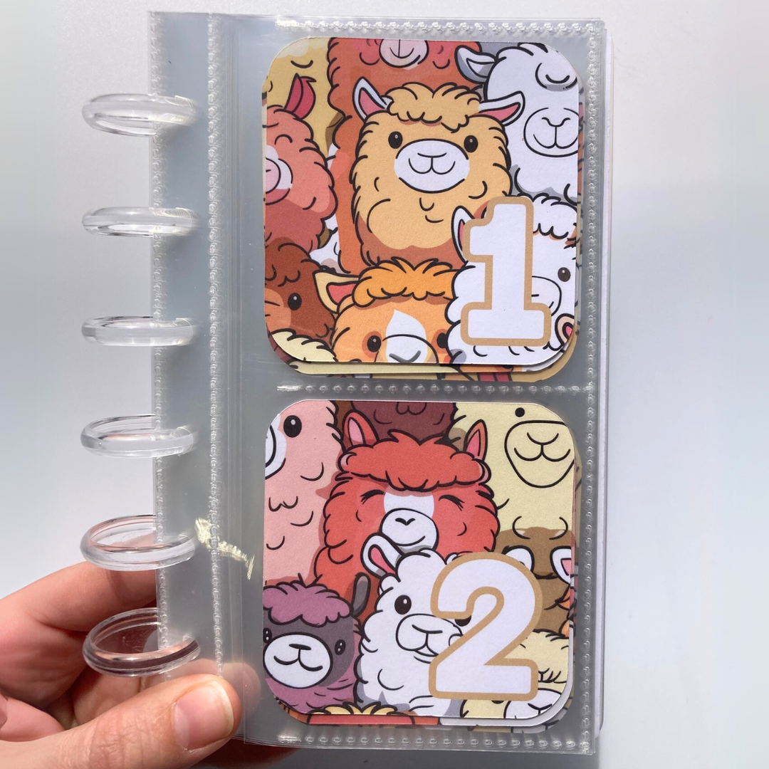 Pets / Llama | 52 Week Savings Challenge Binder | A6 Disc Binder | Cash Budgeting | Money Binder