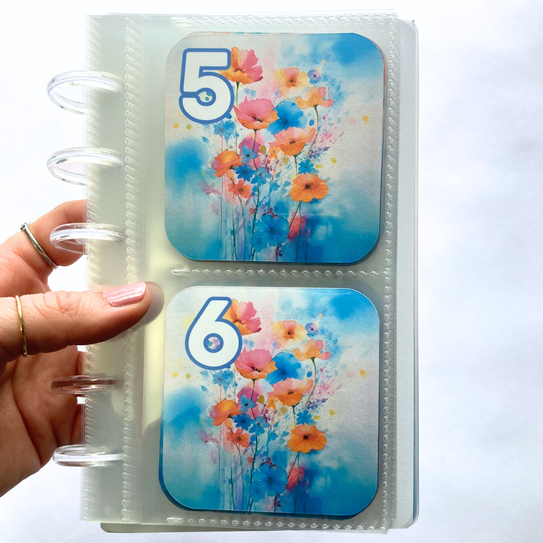 Spring Flowers | May Design | Month Ahead Bills & Savings Binder | 2025 UPDATED DESIGN | Physical Shipped Item | 1 Month