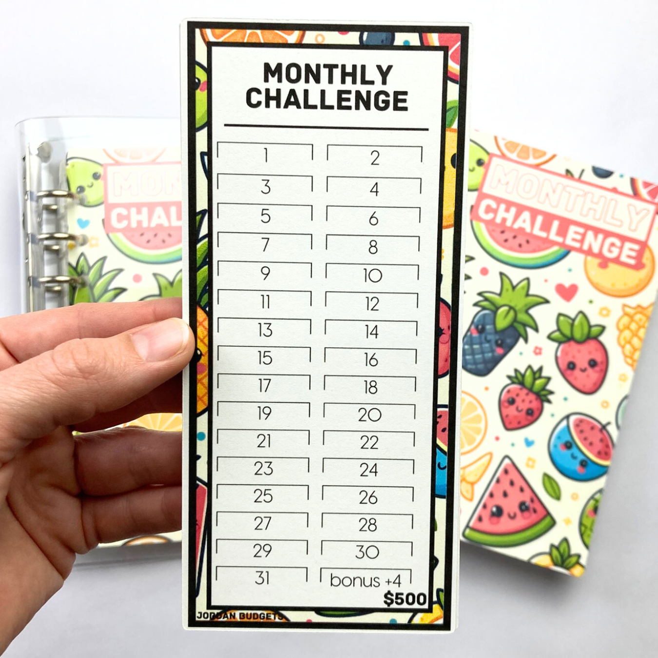 Summer | Monthly Challenge Binder | Cash Budgeting | Money Binder | A6 Size | Disc or Ring Bound Binders