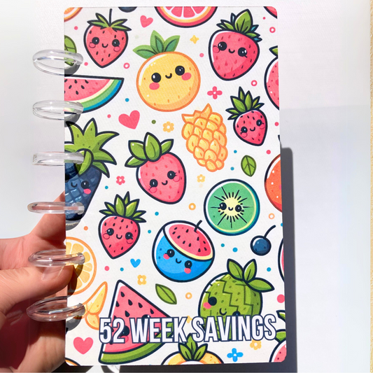 Summer v.2 | 52 Week Savings Challenge Binder | A6 Disc Binder | Cash Budgeting | Money Binder