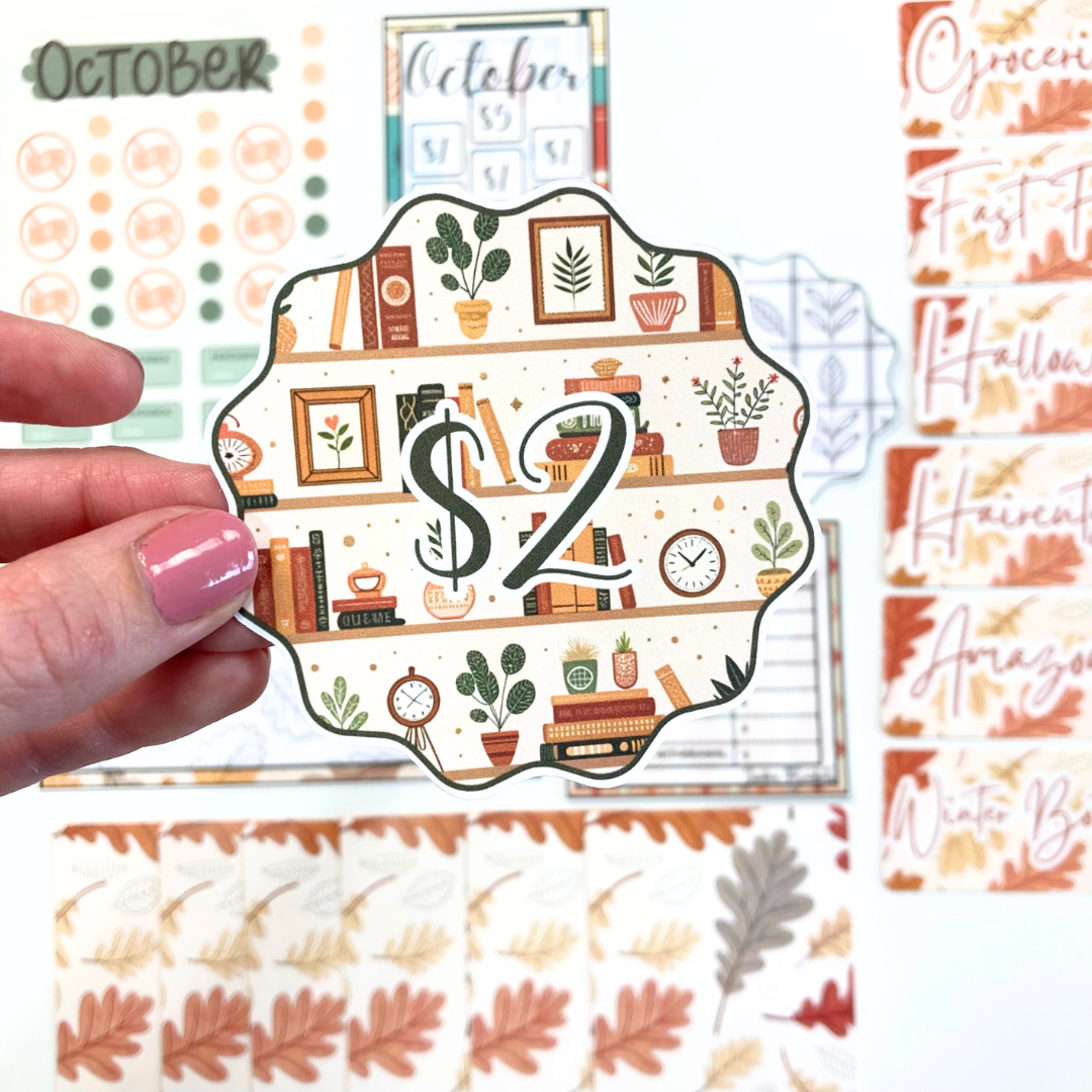 *PREVIEW ONLY, LISTING GOES LIVE 9/4 @ 10AM VERY LIMITED QUANTITY* October Budget $20 Bundle Colorful Cozy | Savings Challenges & Cash Stuffing Supplies