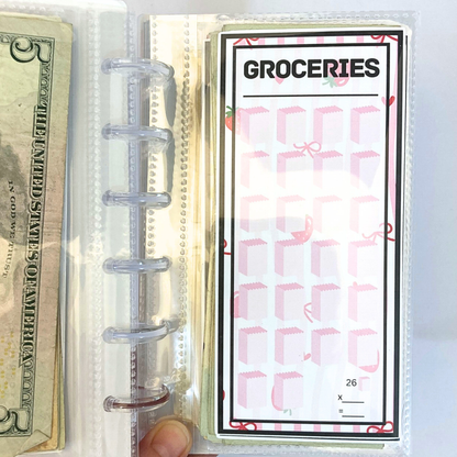 Pretty In Pink Design One Month Ahead Binder | Bills & Savings Binder | Physical Shipped Item | 1 Month