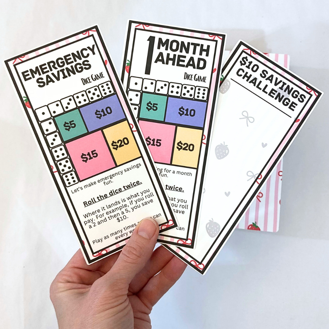 Pretty In Pink Design One Month Ahead Binder | Bills & Savings Binder | Physical Shipped Item | 1 Month