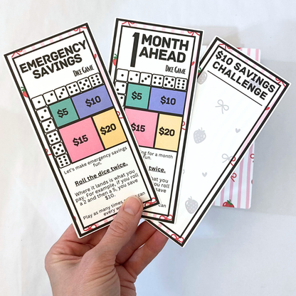 Pretty In Pink Design One Month Ahead Binder | Bills & Savings Binder | Physical Shipped Item | 1 Month