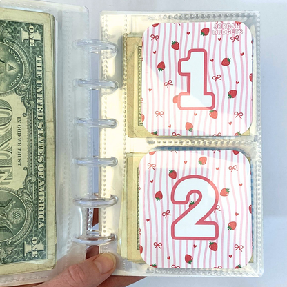 Pretty In Pink Design One Month Ahead Binder | Bills & Savings Binder | Physical Shipped Item | 1 Month