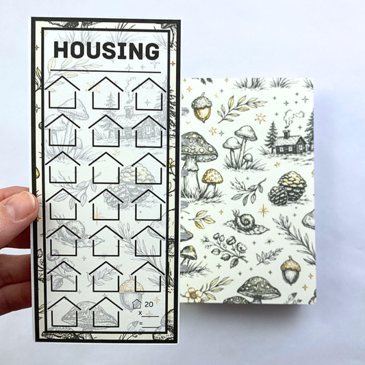 Woodland Design One Month Ahead Binder | Bills & Savings Binder | Physical Shipped Item | 1 Month