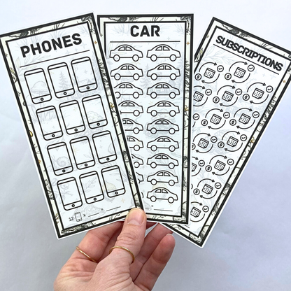 One Month Ahead Binder | Woodland Design | Month Ahead Bills Savings Binder | PDF PNG and STUDIO3 Files | Digital Download