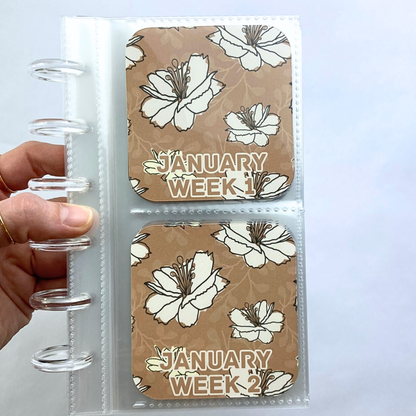 Muted Floral | Friday Savings Challenge Binder | Cash Budgeting | Money Binder | PDF PNG and STUDIO3 Files | Digital Download