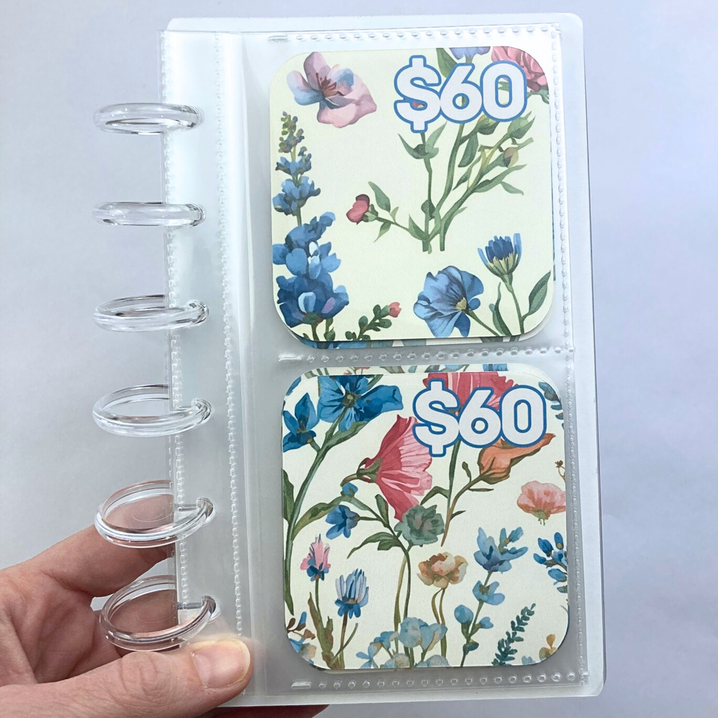 2026 & 2027 Yearly Savings Challenge Binder | Vintage Flowers Design | Cash Budgeting | Money Binder