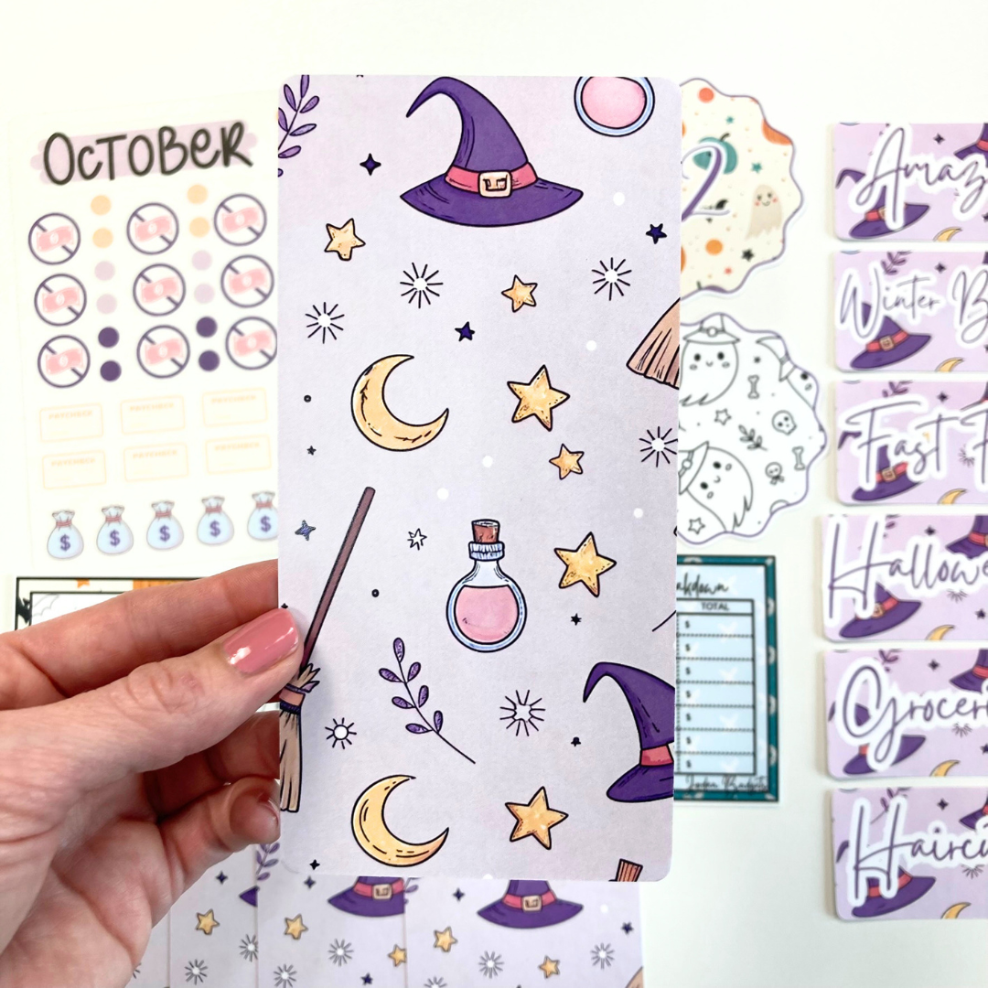 *PREVIEW ONLY, LISTING GOES LIVE 9/4 @ 10AM VERY LIMITED QUANTITY* October Budget $20 Bundle Spooky Cute  | Savings Challenges & Cash Stuffing Supplies
