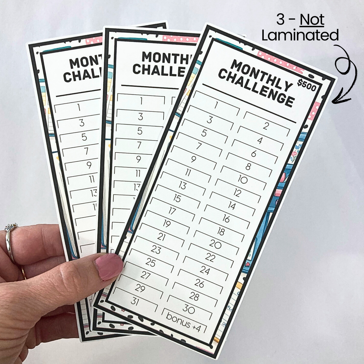 $500 Monthly Challenge Tracker | Perfect Planner Design | Money Savings Challenge