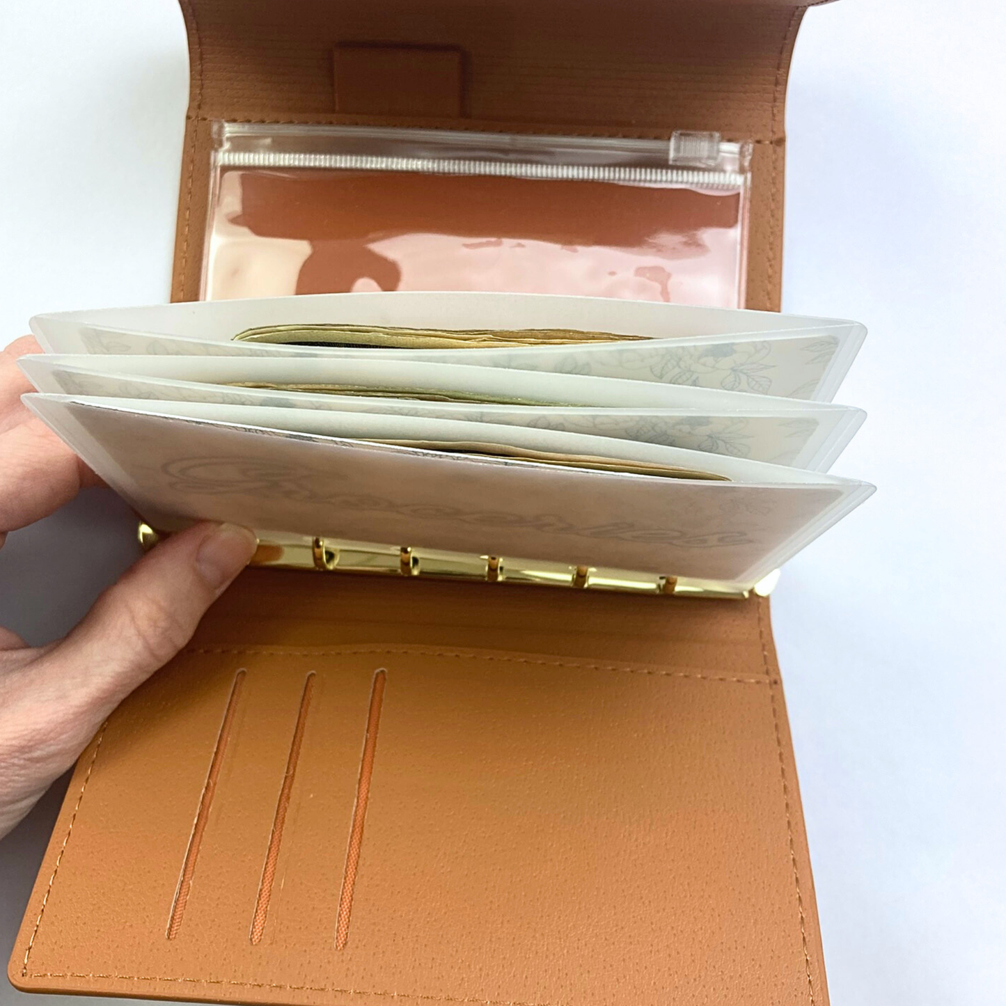 A7 Wallet with 4 Sleeves & Custom Inserts | Cash Budgeting | Money Binder