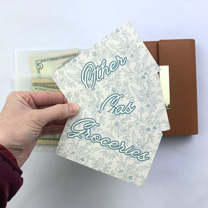 A7 Wallet with 4 Sleeves & Custom Inserts | Cash Budgeting | Money Binder