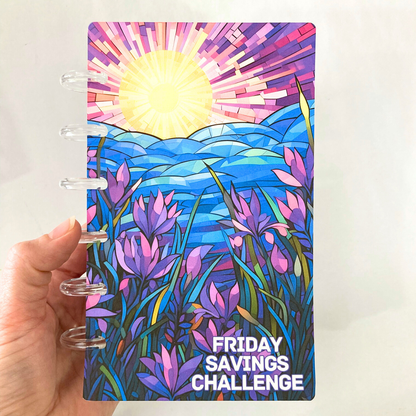 Bright Beginnings | 2026 Friday Savings Challenge Binder | A6 Disc Binder | Cash Budgeting | Money Binder