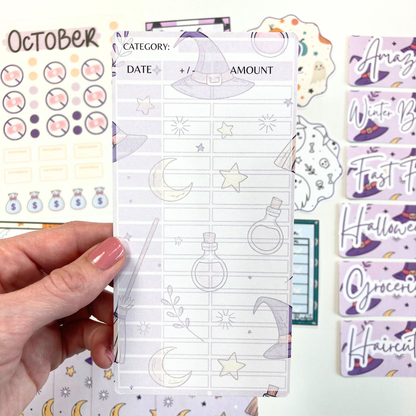*PREVIEW ONLY, LISTING GOES LIVE 9/4 @ 10AM VERY LIMITED QUANTITY* October Budget $20 Bundle Spooky Cute  | Savings Challenges & Cash Stuffing Supplies