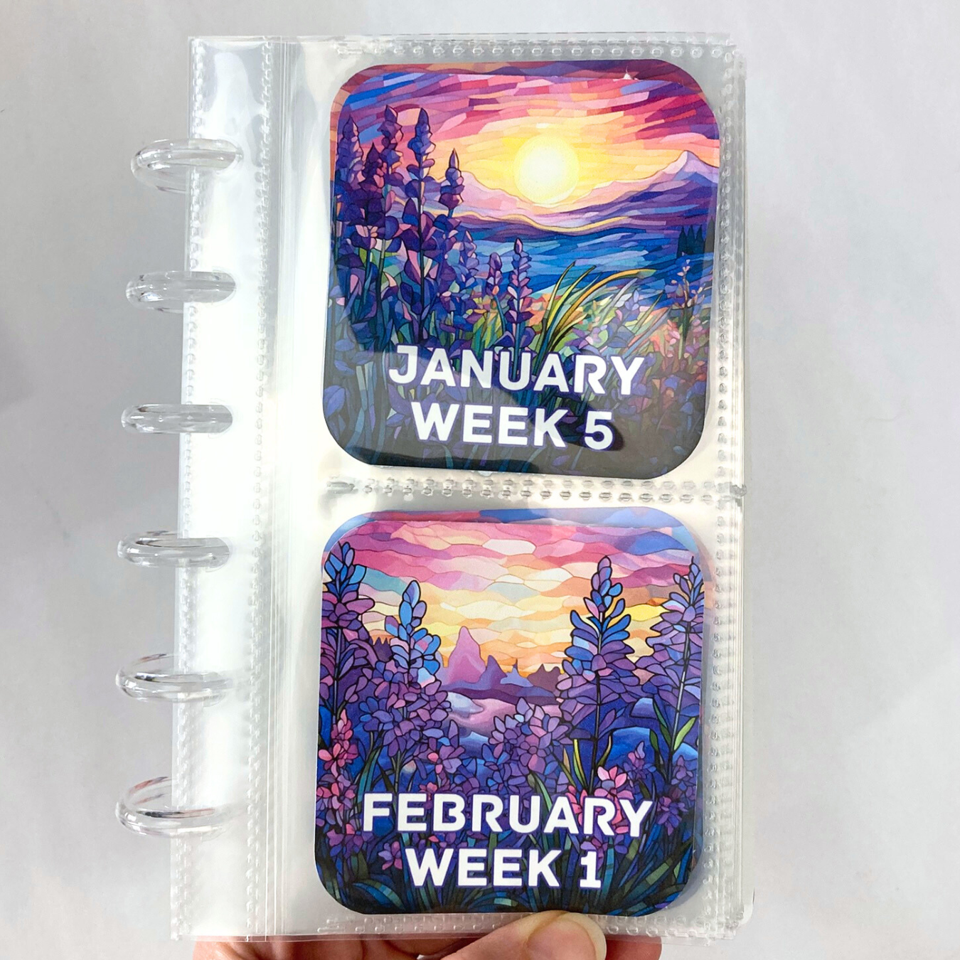 Bright Beginnings | 2026 Friday Savings Challenge Binder | A6 Disc Binder | Cash Budgeting | Money Binder