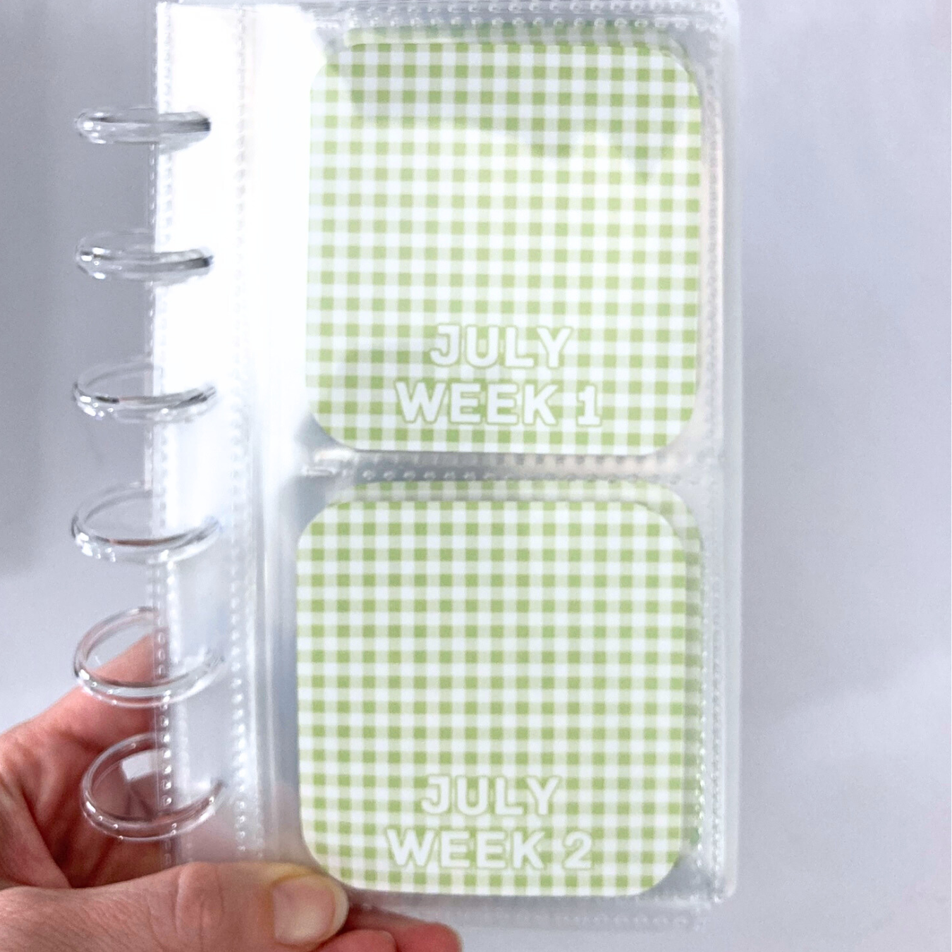 Rainbow Gingham | 2026 Friday Savings Challenge Binder | A6 Disc Binder | Cash Budgeting | Money Binder