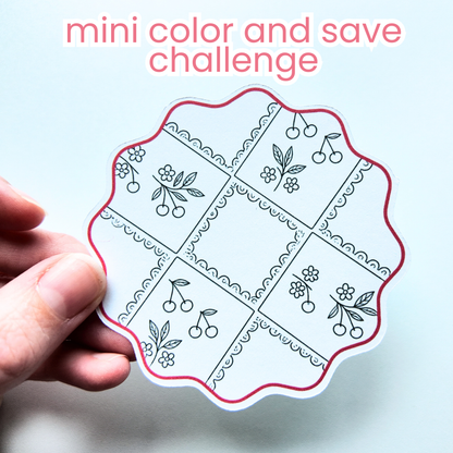 September Budget $20 Bundle Pink Cherry | Savings Challenges & Cash Stuffing Supplies