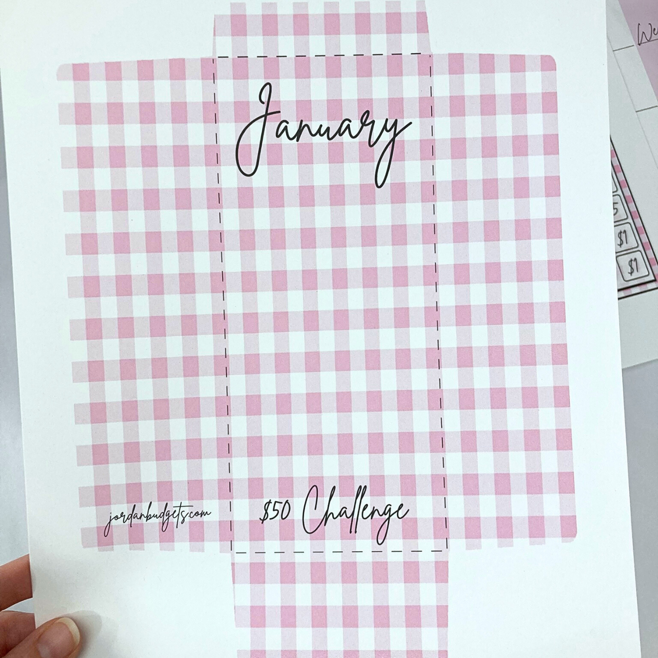 January $1 Digital Savings Challenge & Budget Pages Bundle for Friends of Jordan Budgets