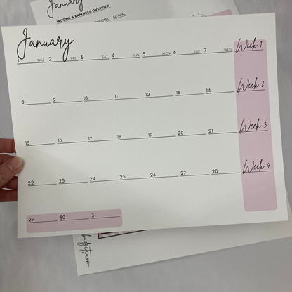 January $1 Digital Savings Challenge & Budget Pages Bundle for Friends of Jordan Budgets