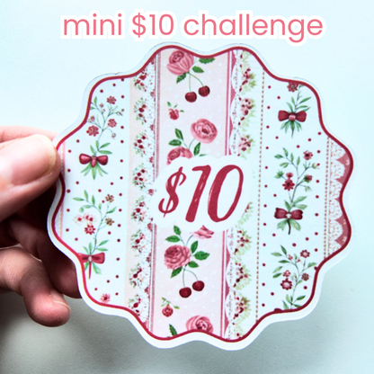 September Budget $20 Bundle Pink Cherry | Savings Challenges & Cash Stuffing Supplies