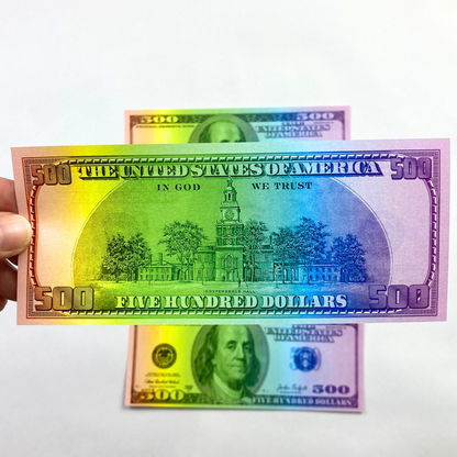 12 Placeholders Money Double Sided | Fake Money | Rainbow Design