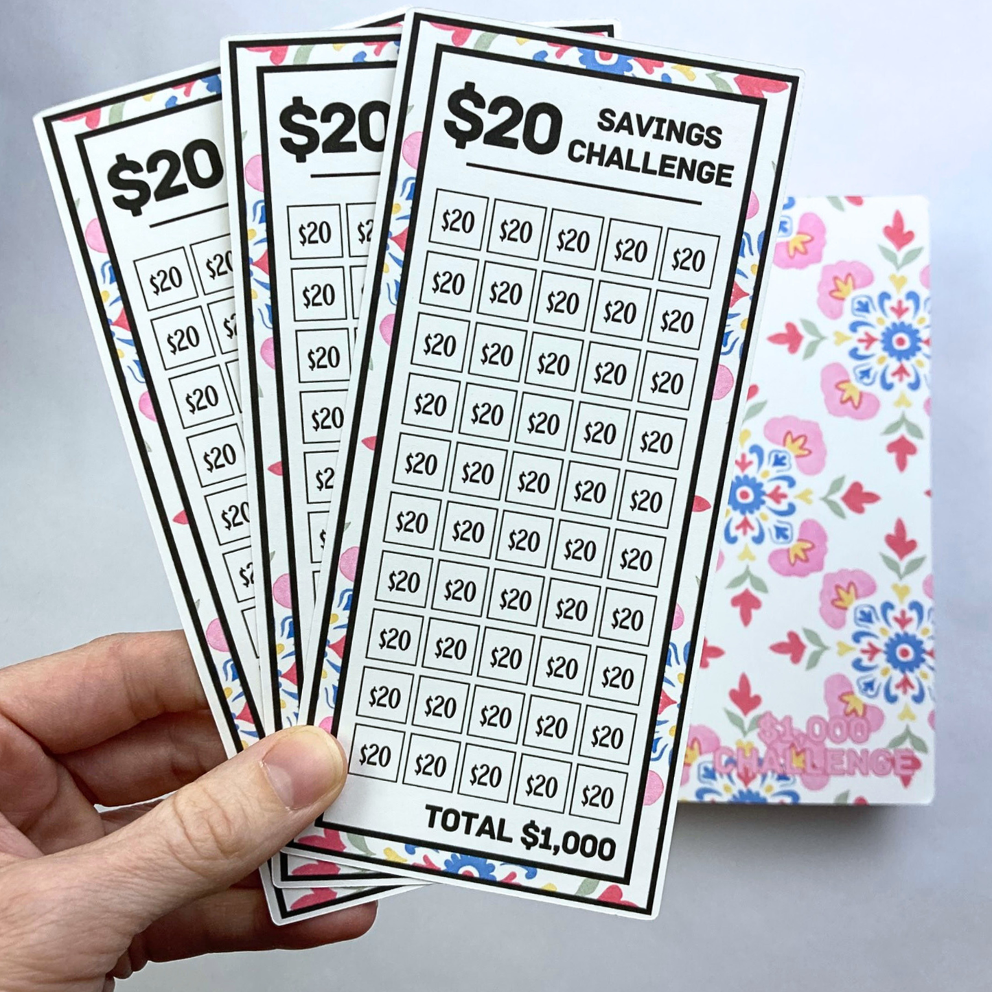 Spring Bundle | $500 Monthly Savings Challenge, $1,000 Savings Challenge, Denomination Binder, Crossbody Bag | Limited Edition Spring Collection | A6 Budget Binder Set