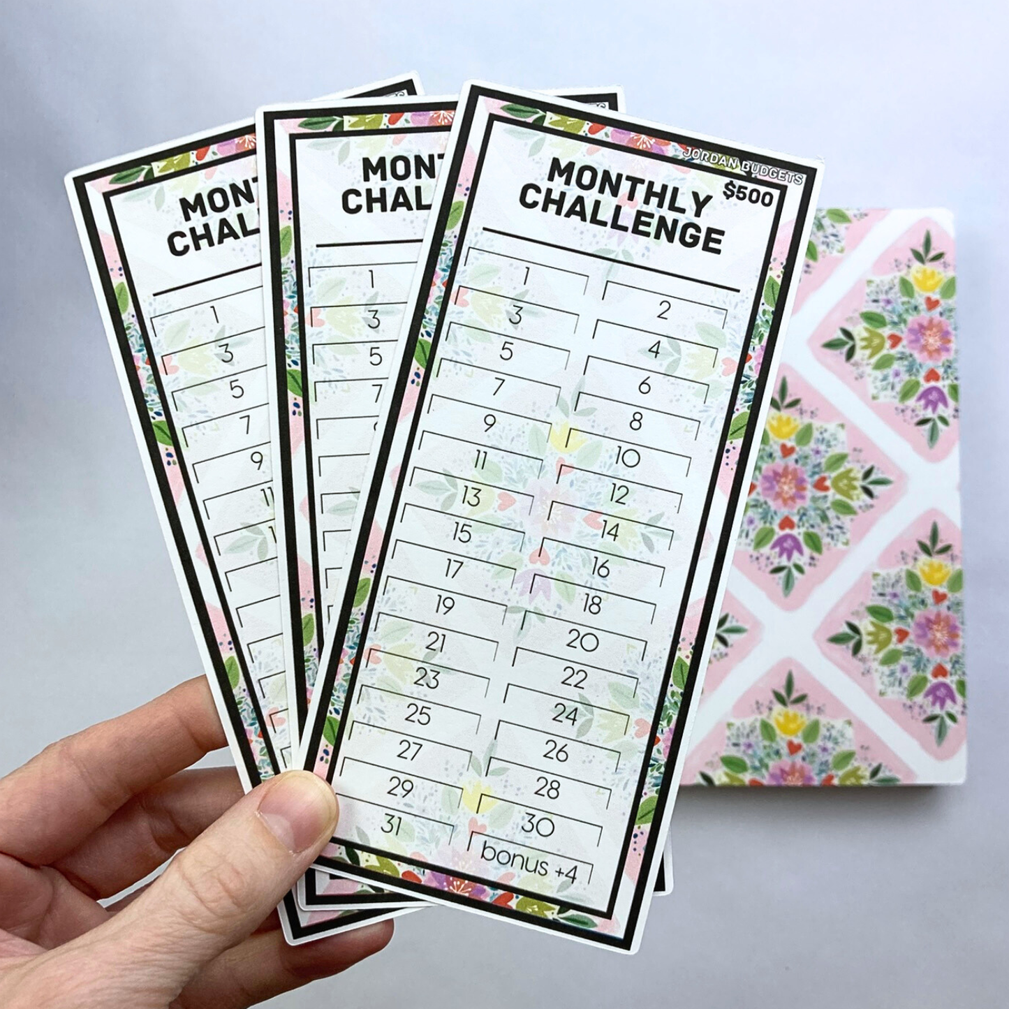 Spring Bundle | $500 Monthly Savings Challenge, $1,000 Savings Challenge, Denomination Binder, Crossbody Bag | Limited Edition Spring Collection | A6 Budget Binder Set