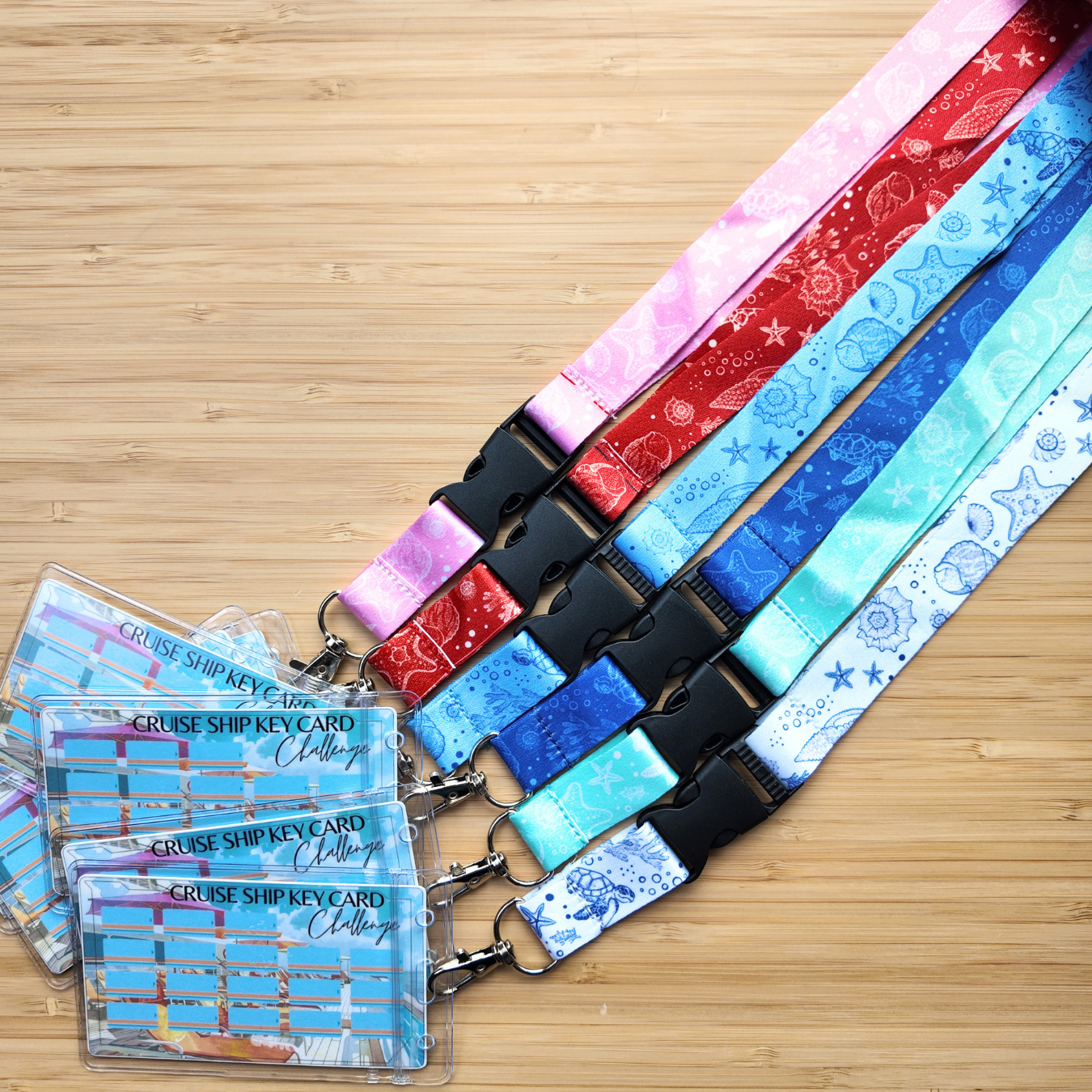 Cruise Bundle | 52 Week Savings Challenge Binder, Key Card Challenge, Boarding Pass Challenge, Lanyard | Laminated Challenges | A6 Binder