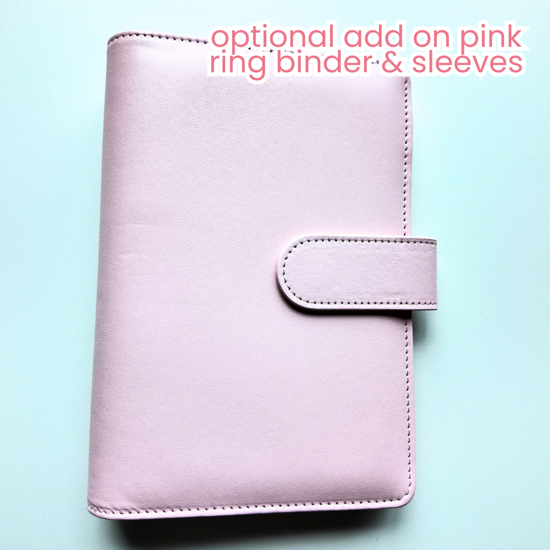 September Budget $20 Bundle Pink Cherry | Savings Challenges & Cash Stuffing Supplies