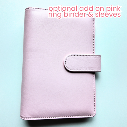 September Budget $20 Bundle Pink Cherry | Savings Challenges & Cash Stuffing Supplies