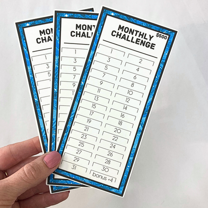 $500 Monthly Challenge Tracker | Bling Design | Money Savings Challenge