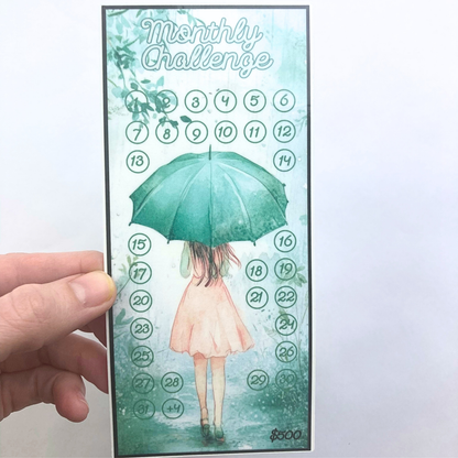 Saving for a Rainy Day | April Bundle | Laminated Savings Challenges and Envelopes | Sleeves are Ring or Disc Bound