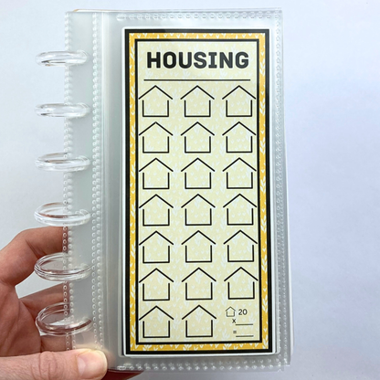 One Month Ahead Binder Be Happy Design | Month Ahead Bills Savings Binder | PDF PNG and STUDIO3 Files | Digital Download