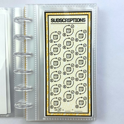 Be Happy | One Month Ahead Bills & Savings Binder | Physical Shipped Item